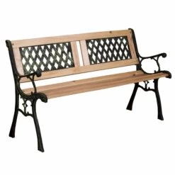 Garden Bench Twin Cross Style