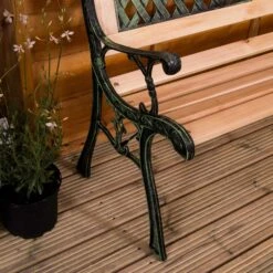 Garden Bench Twin Cross Style -Garden Furniture Sales garden bench twin cross style p54338 73471 zoom