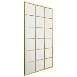 Genestra Narrow Gold Modern Window Style Garden Wall Mirror 10 Genestra Narrow Gold Modern Window Style Garden Wall Mirror -Garden Furniture Sales genestra narrow gold modern window style garden wall mirror p85147 182298 zoom