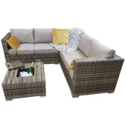 Georgia Brown Rattan Corner Sofa Set With Ice Bucket Coffee Table 13 Georgia Brown Rattan Corner Sofa Set With Ice Bucket Coffee Table -Garden Furniture Sales georgia brown rattan corner sofa set with ice bucket coffee table p78477 134449 zoom