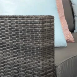 Georgia Grey Rattan Compact Corner Sofa Dining Set With 2 Benches 11 Georgia Grey Rattan Compact Corner Sofa Dining Set With 2 Benches -Garden Furniture Sales georgia grey rattan compact corner sofa dining set with 2 benches p78475 134419 zoom