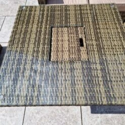 Georgia Nature Brown Corner Sofa With 2 Ottomans And Dining Table With Ice Bucket -Garden Furniture Sales georgia nature brown corner sofa with 2 ottomans and dining table with ice bucket p83635 173061 zoom