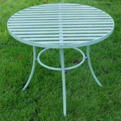 Green Metal Side Table
