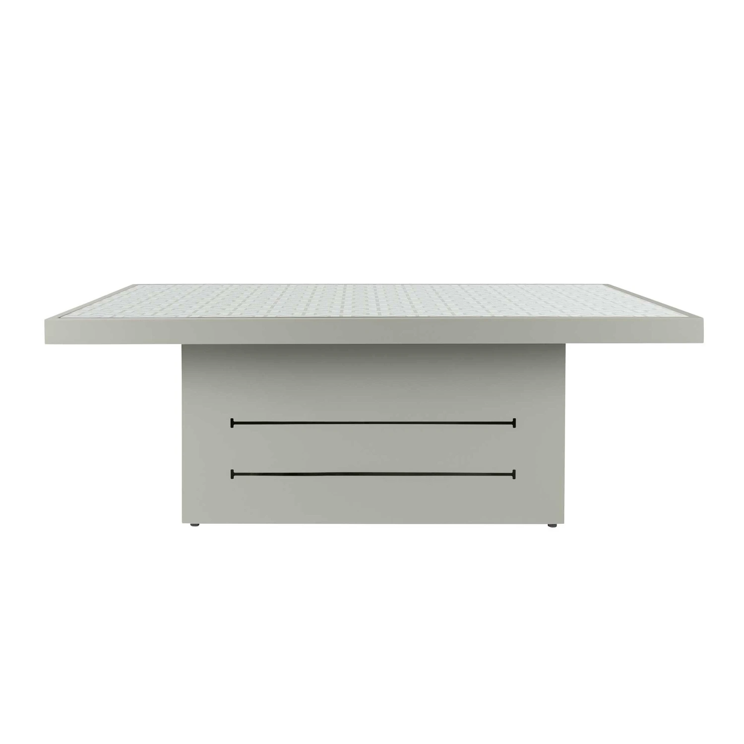 Grey Patterned Top Outdoor Coffee Table 2 Grey Patterned Top Outdoor Coffee Table - Image 2