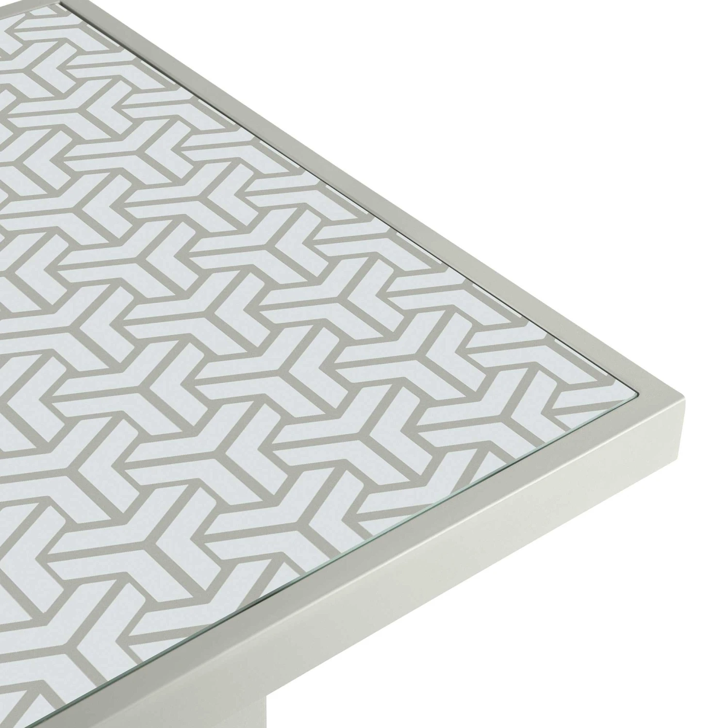 Grey Patterned Top Outdoor Coffee Table 4 Grey Patterned Top Outdoor Coffee Table - Image 4