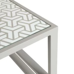 Grey Patterned Top Outdoor Side Table -Garden Furniture Sales grey patterned top outdoor side table p76682 124571 zoom