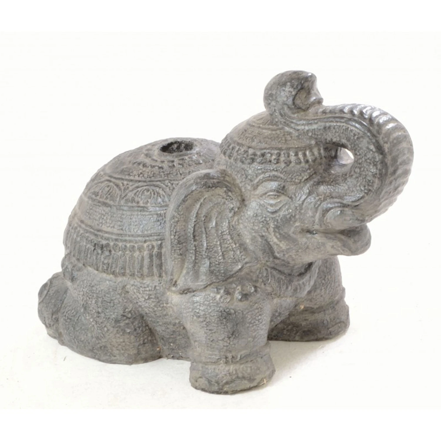 Grey Stone Laid Down Elephant Parasol Stand 1 Grey Stone Laid Down Elephant Parasol Stand
