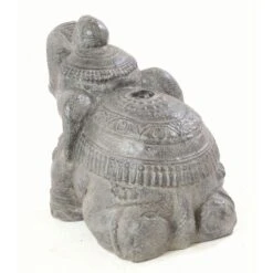 Grey Stone Laid Down Elephant Parasol Stand 7 Grey Stone Laid Down Elephant Parasol Stand -Garden Furniture Sales grey stone laid down elephant parasol stand p84130 175299 zoom