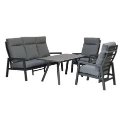 Kimmie Grey Aluminium 5 Seater High Back Sofa Dining Set 10 Kimmie Grey Aluminium 5 Seater High Back Sofa Dining Set -Garden Furniture Sales kimmie grey aluminium 5 seater high back sofa dining set p78605 173000 zoom