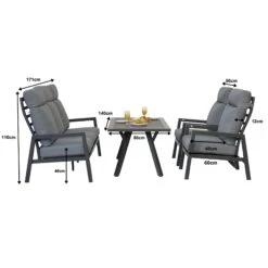 Kimmie Grey Aluminium 5 Seater High Back Sofa Dining Set 11 Kimmie Grey Aluminium 5 Seater High Back Sofa Dining Set -Garden Furniture Sales kimmie grey aluminium 5 seater high back sofa dining set p78605 173001 zoom