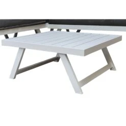 Kimmie White Aluminium Corner Sofa With Adjustable Head Rest -Garden Furniture Sales kimmie white aluminium corner sofa with adjustable head rest p78601 172962 zoom