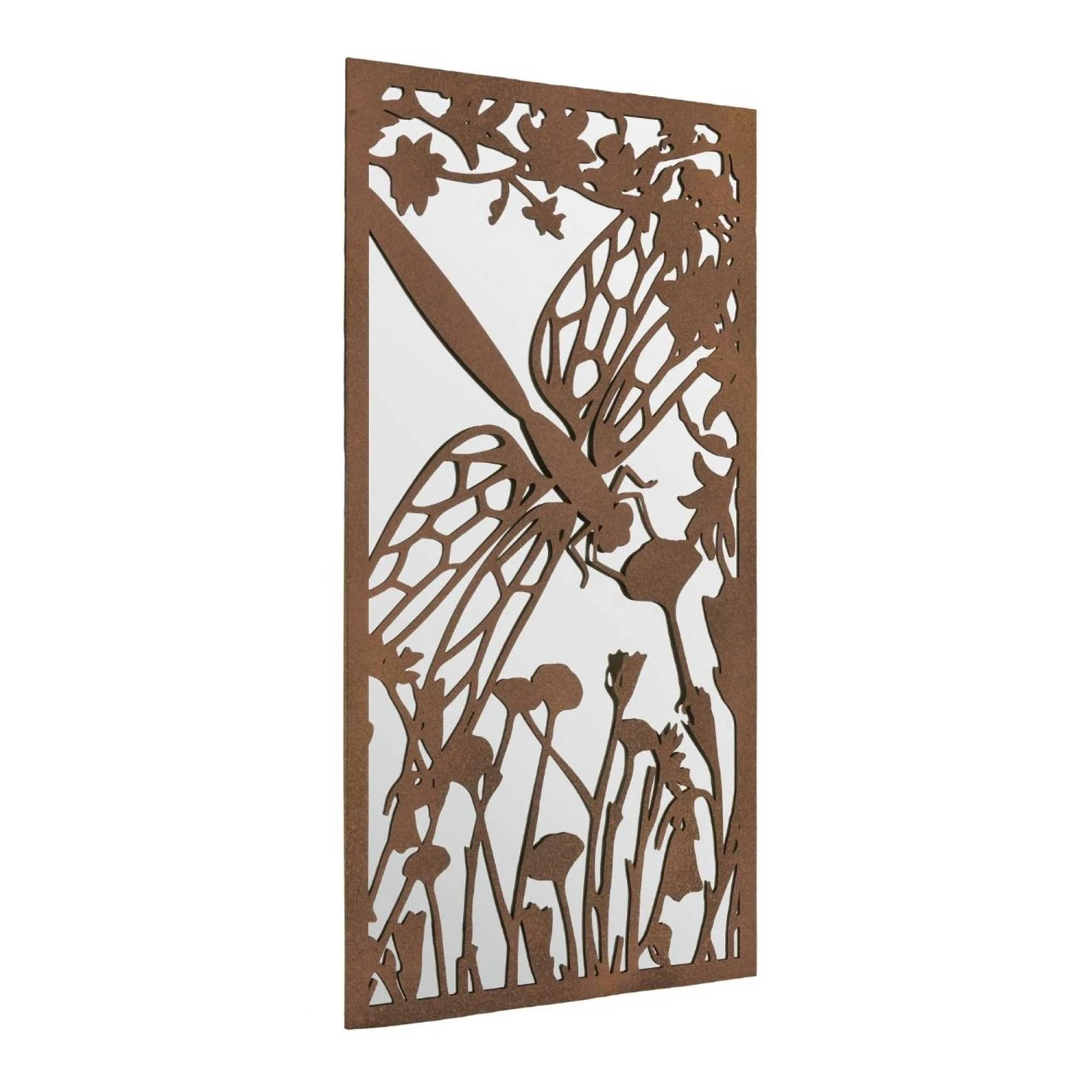 Kirkby Bronze Metal Dragonfly Silhouette Garden Mirror - 118x58cm 4 Kirkby Bronze Metal Dragonfly Silhouette Garden Mirror - 118x58cm - Image 4