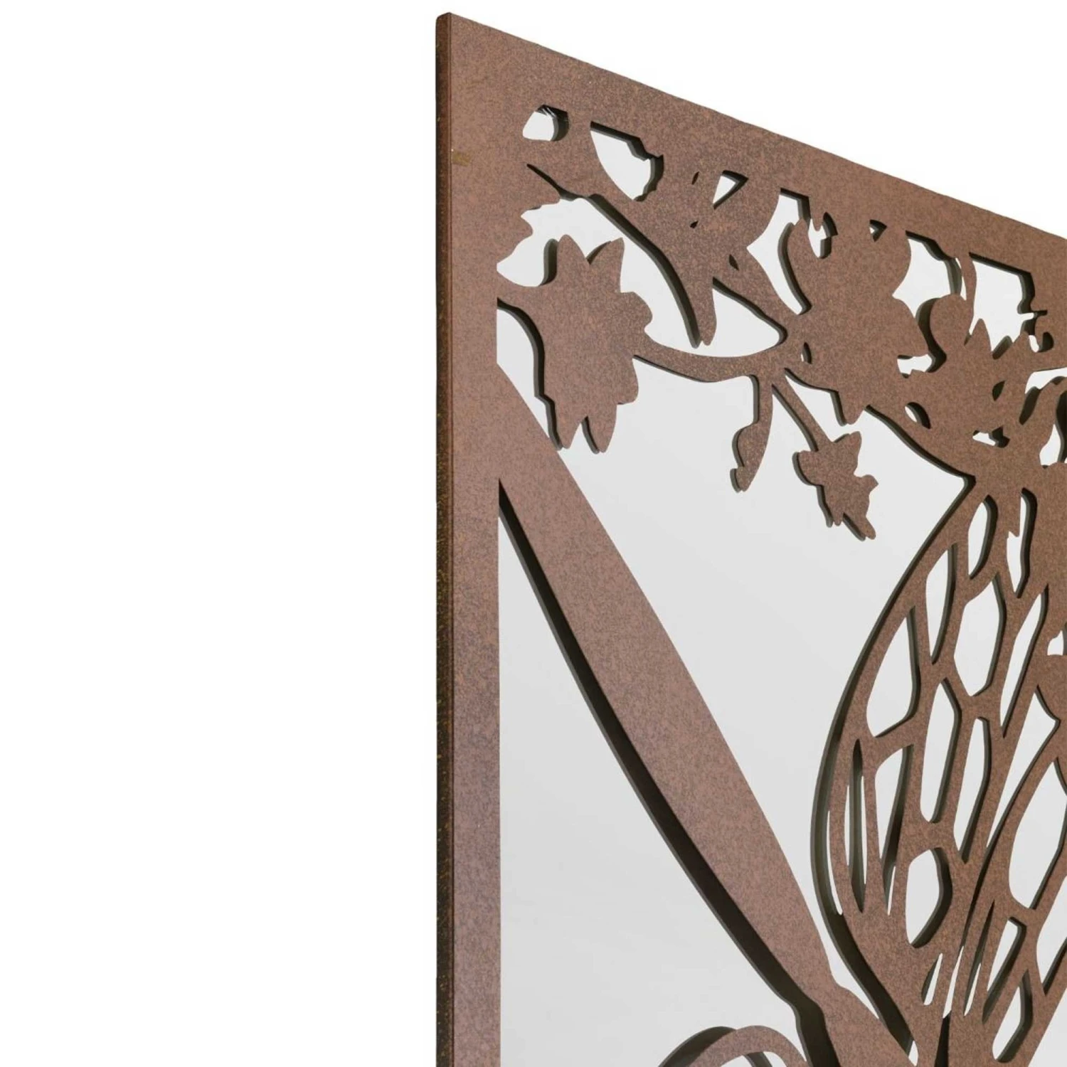 Kirkby Bronze Metal Dragonfly Silhouette Garden Mirror - 118x58cm 5 Kirkby Bronze Metal Dragonfly Silhouette Garden Mirror - 118x58cm - Image 5