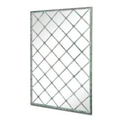 Kirkby Decorative Green Window Lattice Garden Mirror 5 Kirkby Decorative Green Window Lattice Garden Mirror -Garden Furniture Sales kirkby decorative green window lattice garden mirror p79325 137722 zoom