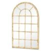 Kirkby Decorative Multipane Arch Garden Mirror