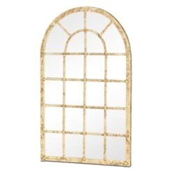 Kirkby Decorative Multipane Arch Garden Mirror