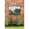Kirkby Large Metal Open Window Garden Wall Mirror - 100x73cm