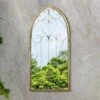 Kirkby Metal Arch Shaped Decorative Window Garden Mirror