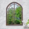 Kirkby Metal Arch Shaped Decorative Window Opening Garden Mirror