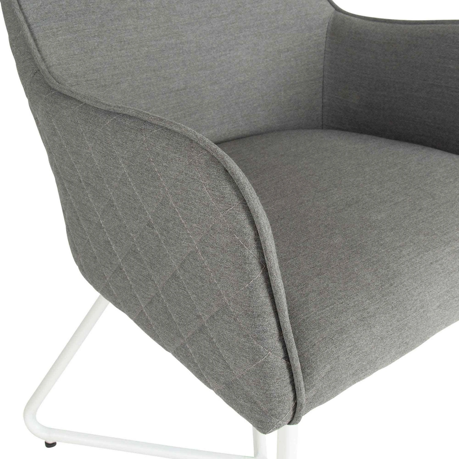 Light Grey Cross Frame Outdoor Dining Chair 4 Light Grey Cross Frame Outdoor Dining Chair - Image 4