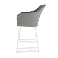 Light Grey Curved Back Outdoor Bar Stool -Garden Furniture Sales light grey curved back outdoor bar stool p76700 125428 zoom