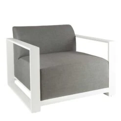 Light Grey Single Outdoor Chair -Garden Furniture Sales light grey single outdoor chair p76650 125766 zoom