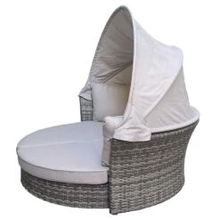 Lily Grey Rattan Round Day Bed 11 Lily Grey Rattan Round Day Bed -Garden Furniture Sales lily grey rattan round day bed p78487 134586 zoom