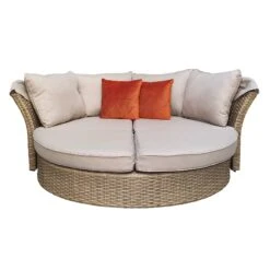 Lily Natural Rattan Round Day Bed 9 Lily Natural Rattan Round Day Bed -Garden Furniture Sales lily natural rattan round day bed p78488 134597 zoom