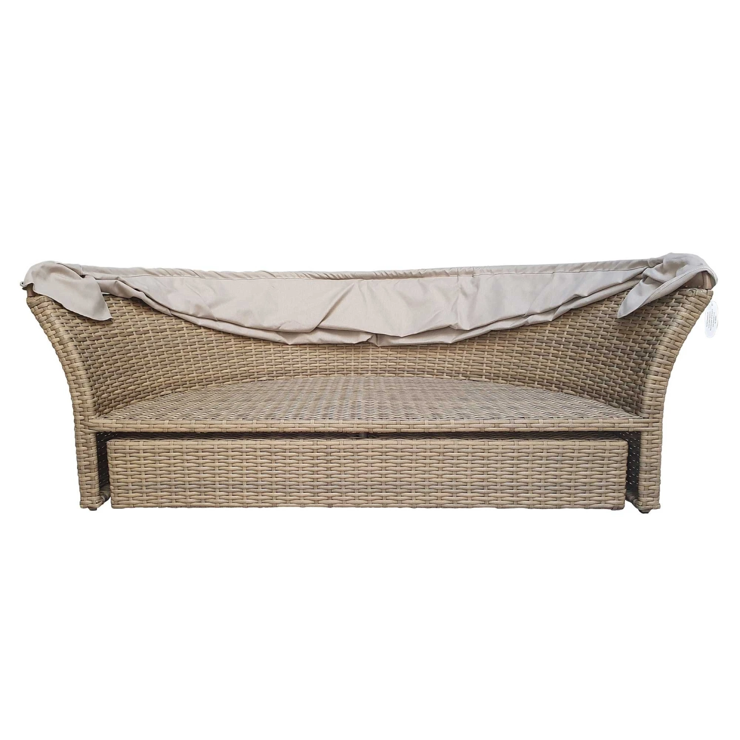 Lily Natural Rattan Round Day Bed 5 Lily Natural Rattan Round Day Bed - Image 5