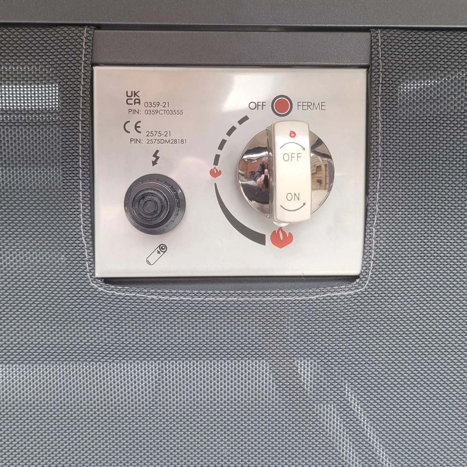 Luna Grey L Shaped Sofa 2 With Ottomans And Gas Fire Pit Table 5 Luna Grey L Shaped Sofa 2 With Ottomans And Gas Fire Pit Table - Image 5