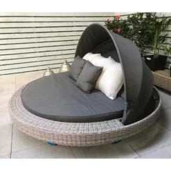 Madison Grey Rattan Large Round Day Bed 10 Madison Grey Rattan Large Round Day Bed -Garden Furniture Sales madison grey rattan large round day bed p78490 134604 zoom