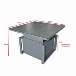 Madrid Grey Lift Table With Textilene Side -Garden Furniture Sales madrid grey lift table with textilene side p83685 173314 zoom