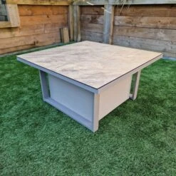 Madrid Nature Lift Table With Textilene Side