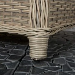 Meghan Cream Grey Rattan 4 Seater Sofa Set With Supper Table -Garden Furniture Sales meghan cream grey rattan 4 seater sofa set with supper table p78491 134617 zoom