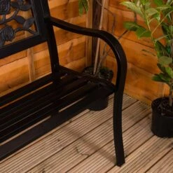 Metal Rose Bench -Garden Furniture Sales metal rose bench p54292 73239 zoom