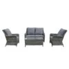 Mia Multi Grey Rattan 4 Seater Sofa Set