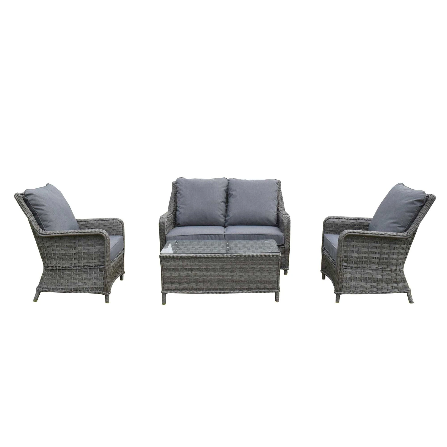 Mia Multi Grey Rattan 4 Seater Sofa Set 1 Mia Multi Grey Rattan 4 Seater Sofa Set