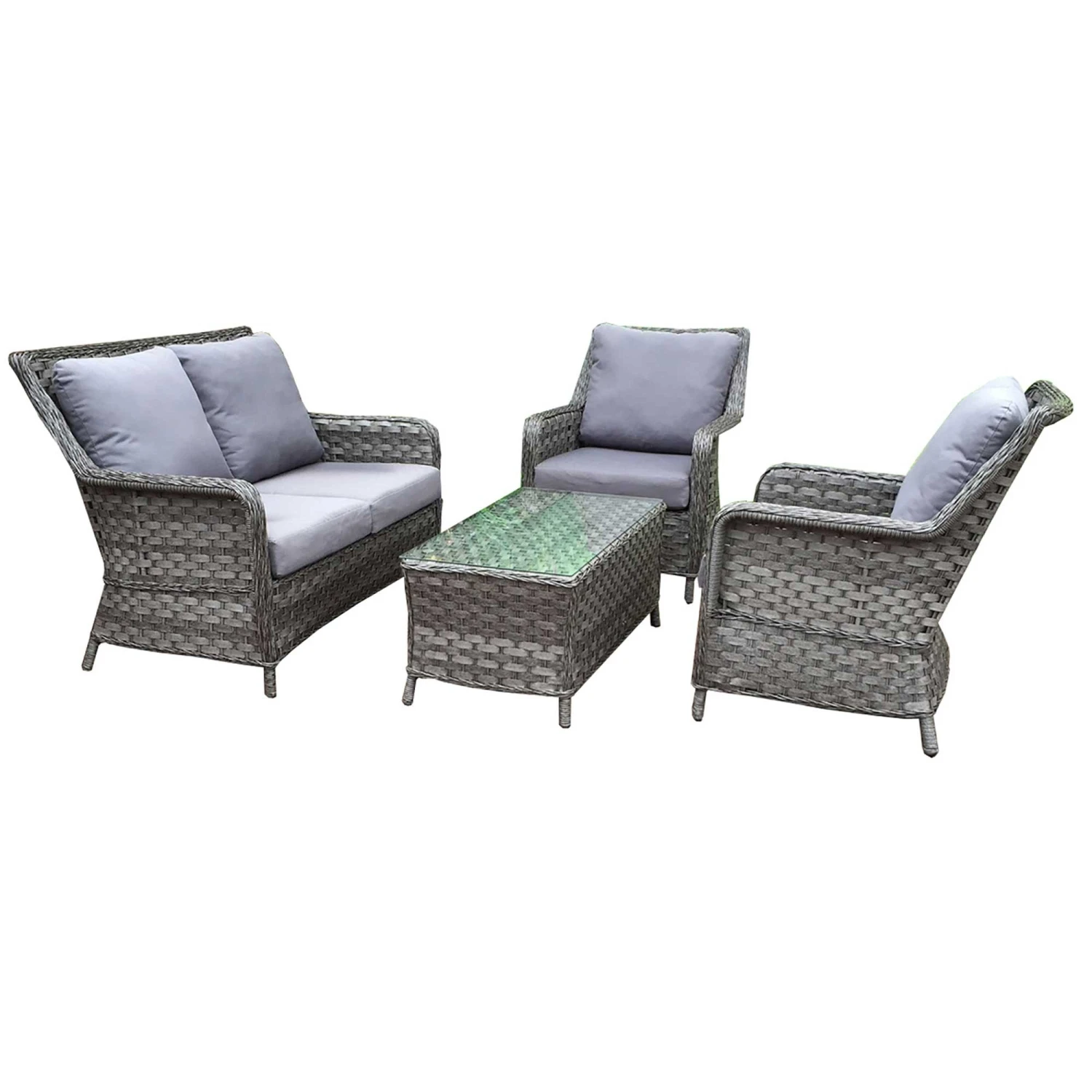 Mia Multi Grey Rattan 4 Seater Sofa Set 2 Mia Multi Grey Rattan 4 Seater Sofa Set - Image 2