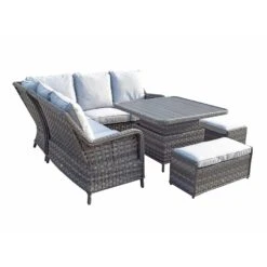 Mia Multi Grey Rattan Corner Sofa Dining Set With Lift Table -Garden Furniture Sales mia multi grey rattan corner sofa dining set with lift table p78497 134712 zoom