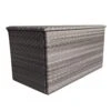 Multi Grey Rattan Large Cushion Box With Zipper Liner