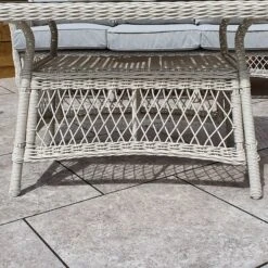 Rose White Rattan 5 Seater Sofa Set With Coffee Table -Garden Furniture Sales rose white rattan 5 seater sofa set with coffee table p78500 172932 zoom