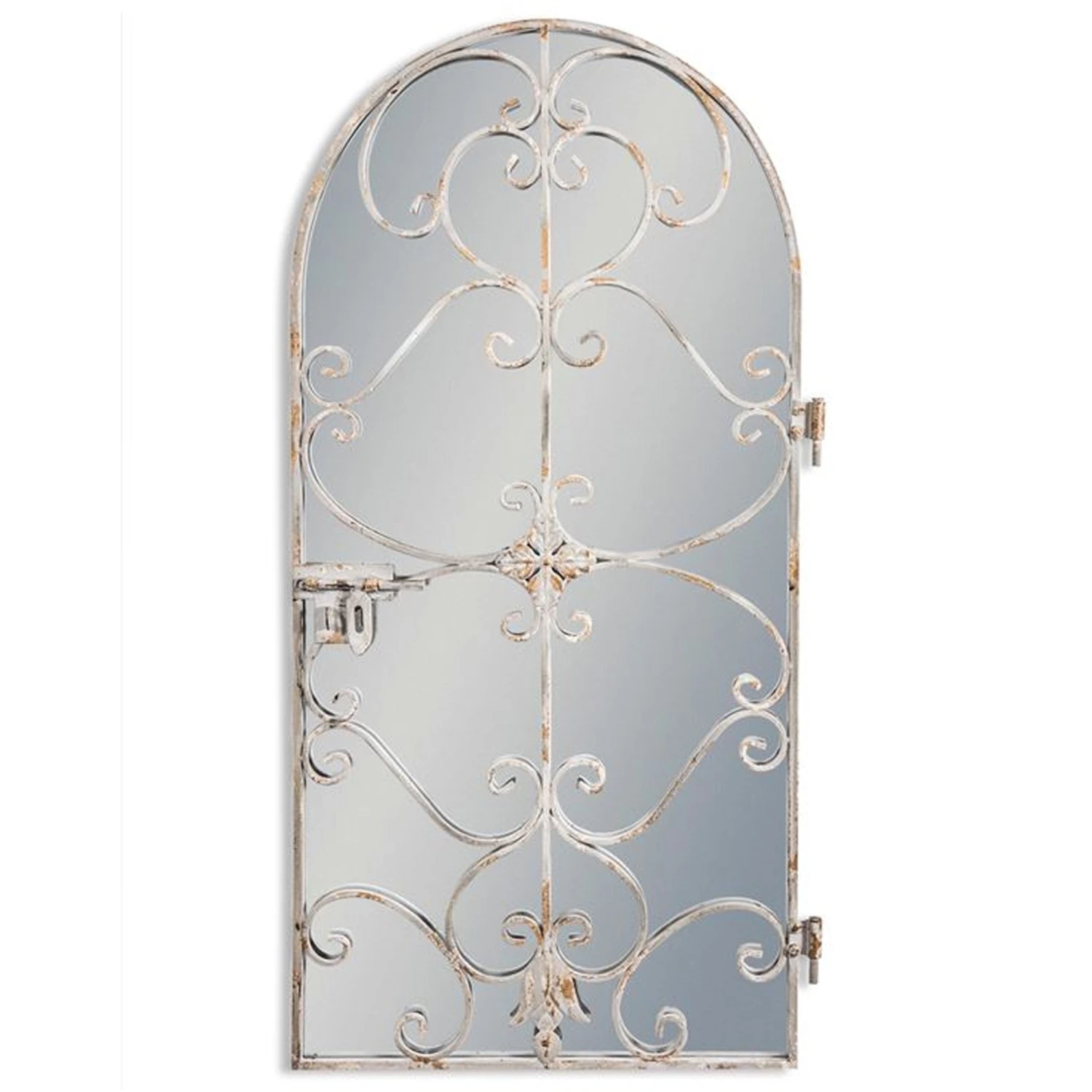 Rustic Chantilly Blue Garden Gate Wall Mirror 2 Rustic Chantilly Blue Garden Gate Wall Mirror - Image 2