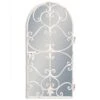 Rustic Chantilly Garden Gate Wall Mirror In White