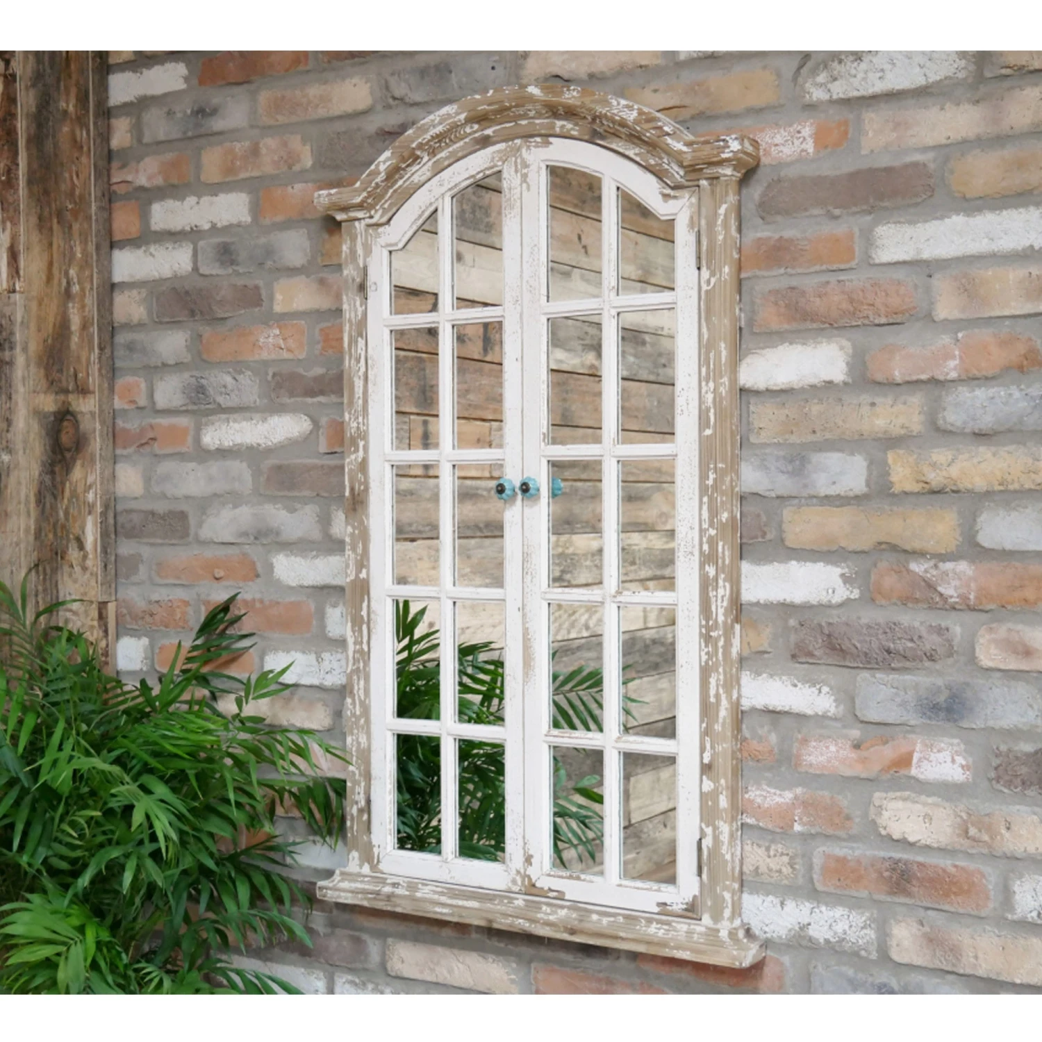 Rustic Window Mirror
