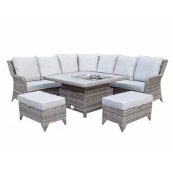 Sarah Grey Rattan Corner Sofa Dining Set With Ice Bucket Lift Table -Garden Furniture Sales sarah grey rattan corner sofa dining set with ice bucket lift table p78518 135087 zoom
