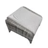 Sarah Grey Rattan Ottoman Stool