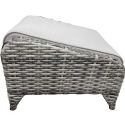 Sarah Grey Rattan Ottoman Stool -Garden Furniture Sales sarah grey rattan ottoman stool p78506 173017 zoom