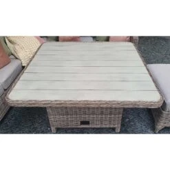 Sarah Rattan Corner Sofa Dining Set With Aluminium Top Lift Table -Garden Furniture Sales sarah rattan corner sofa dining set with aluminium top lift table p78507 134959 zoom