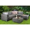 Savannah Grey Rattan Corner Sofa