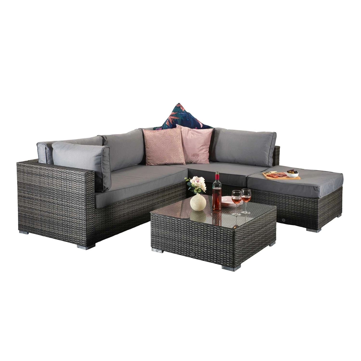 Savannah Grey Rattan Corner Sofa 6 Savannah Grey Rattan Corner Sofa - Image 6